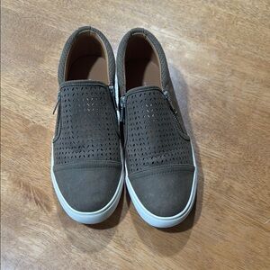 Report Brown Slip-On Sneakers with Textured Design